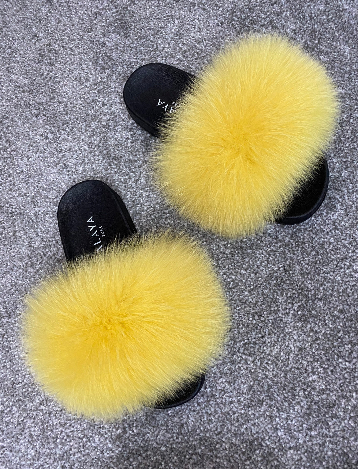 Yellow Fur Sliders